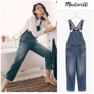 MADEWELL Straight-Leg Overalls in Hickory wash